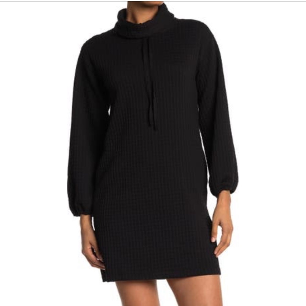 Max Studio Drawstring Cowl Neck Dress (S)
